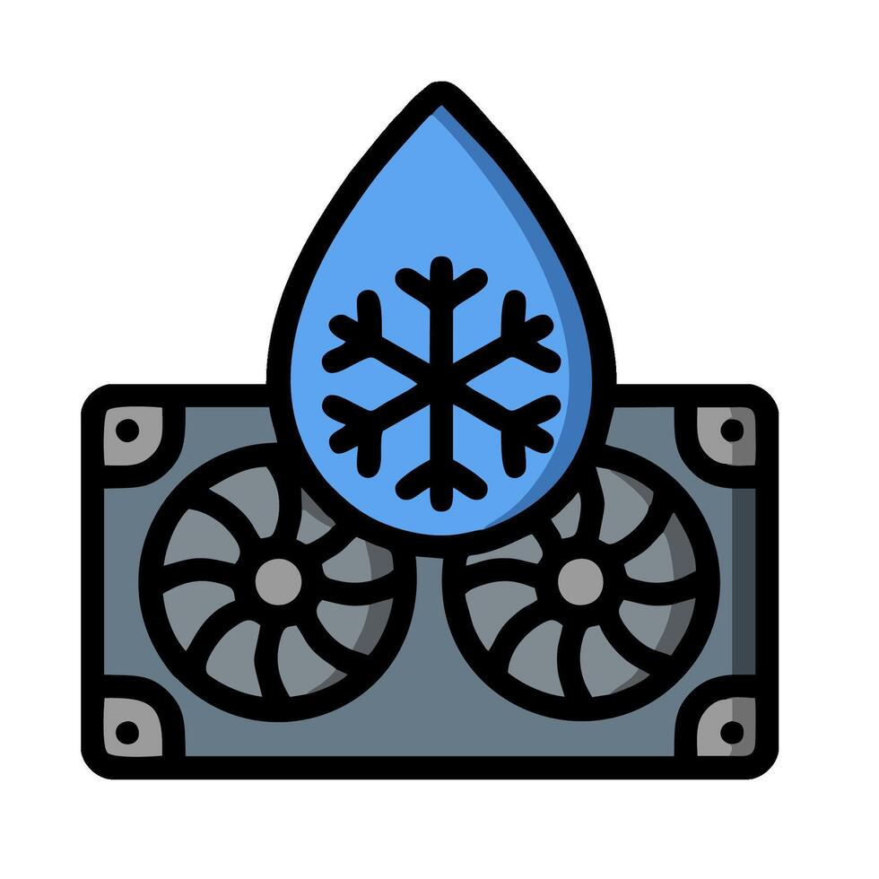 A blue and white snowflake on top of a computer vector