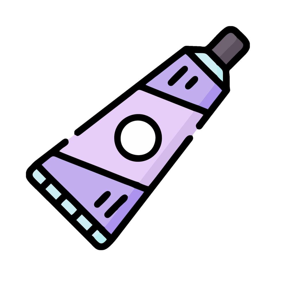 A tube of toothpaste on a white background vector