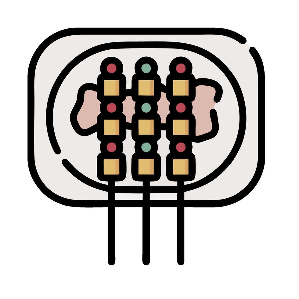A square with a bunch of different colored buttons vector