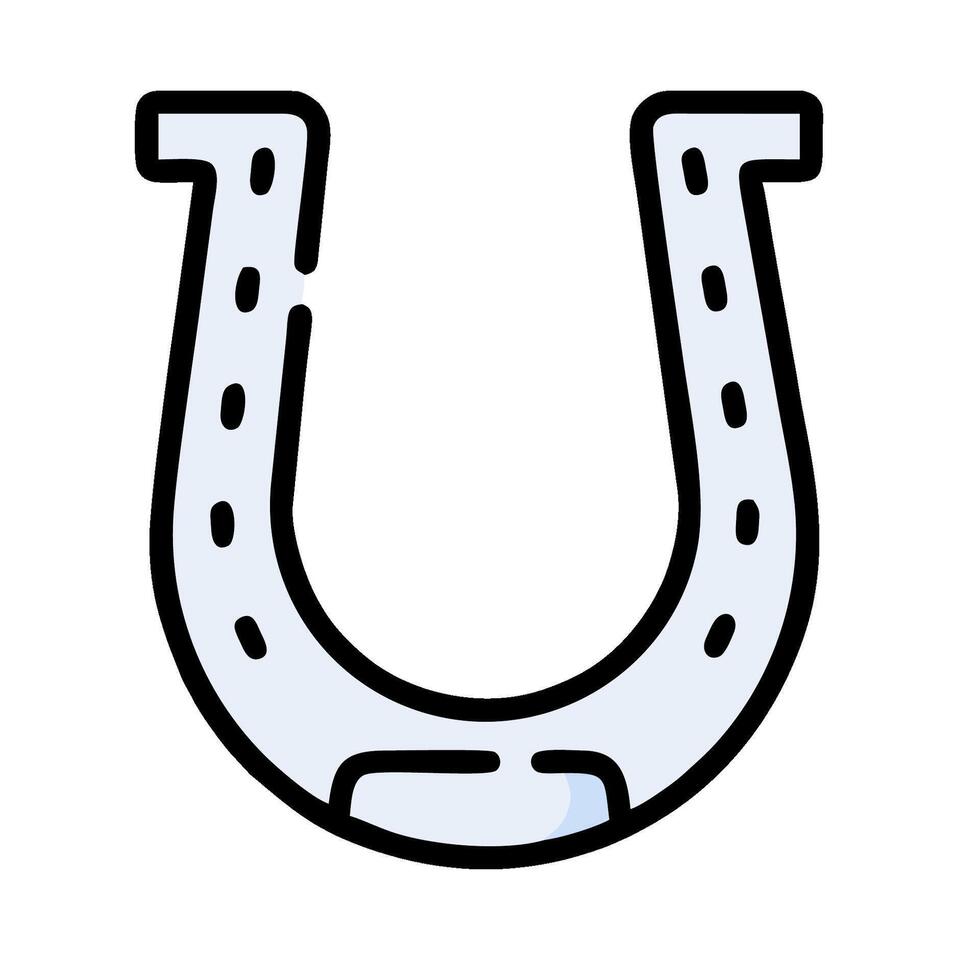 A horseshoe icon on a white background vector