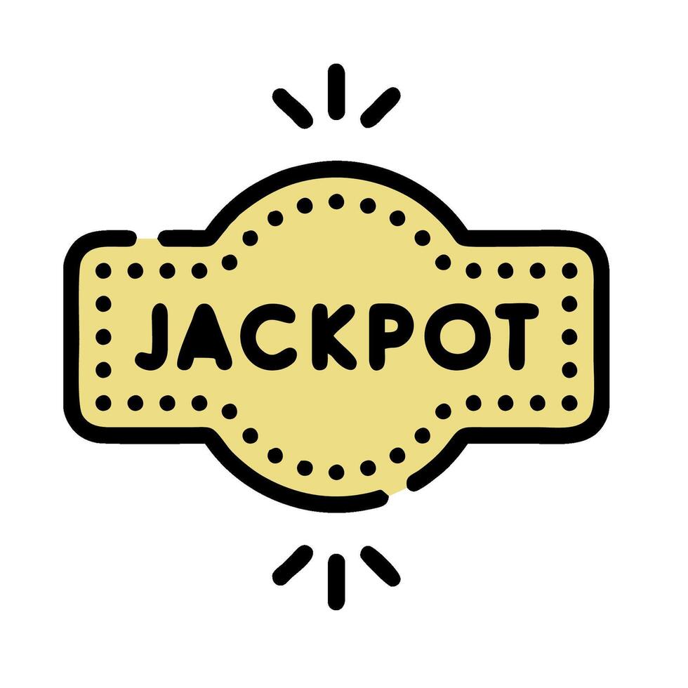 Jackpot logo, illustration vector