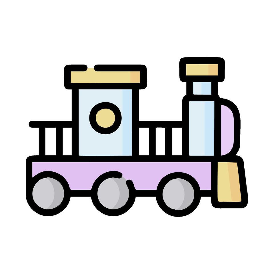 A train icon on a white background vector