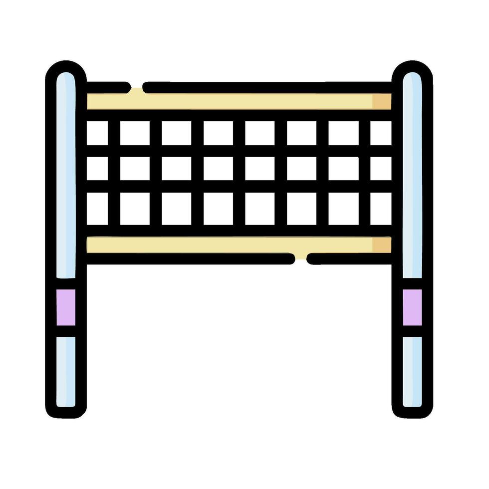 A volleyball net icon on a white background vector