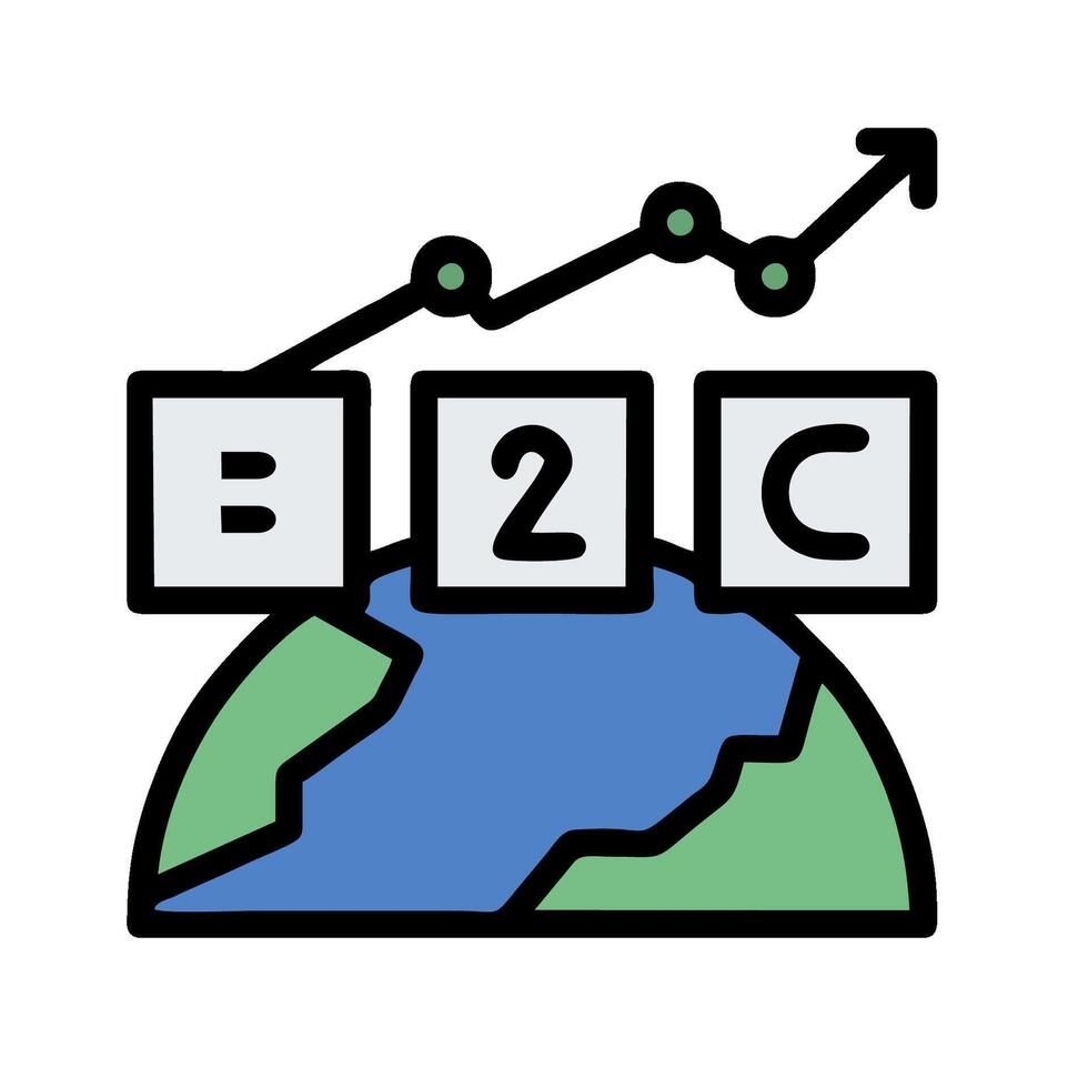 B2c ecommerce logo vector