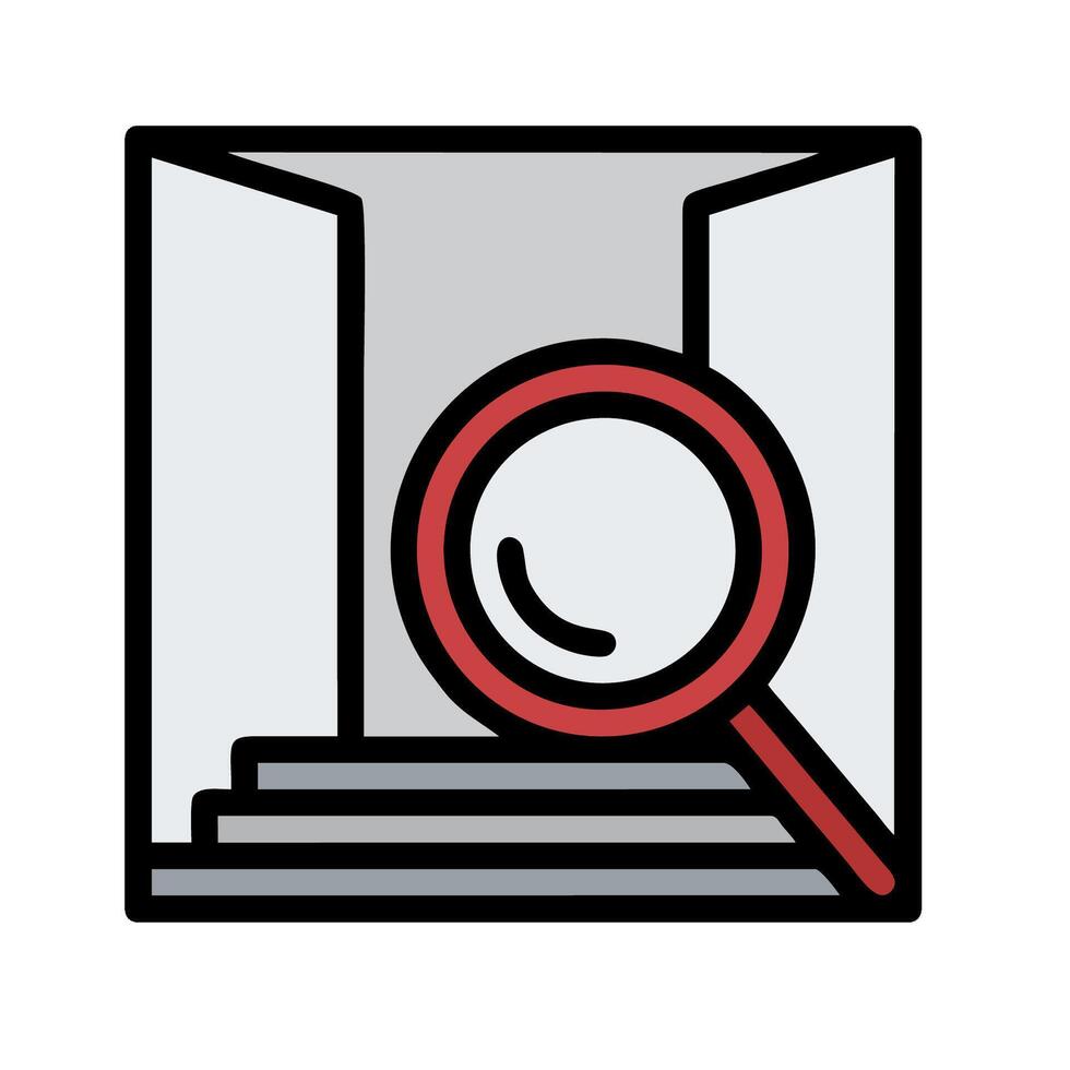 Magnifying glass icon on white background vector