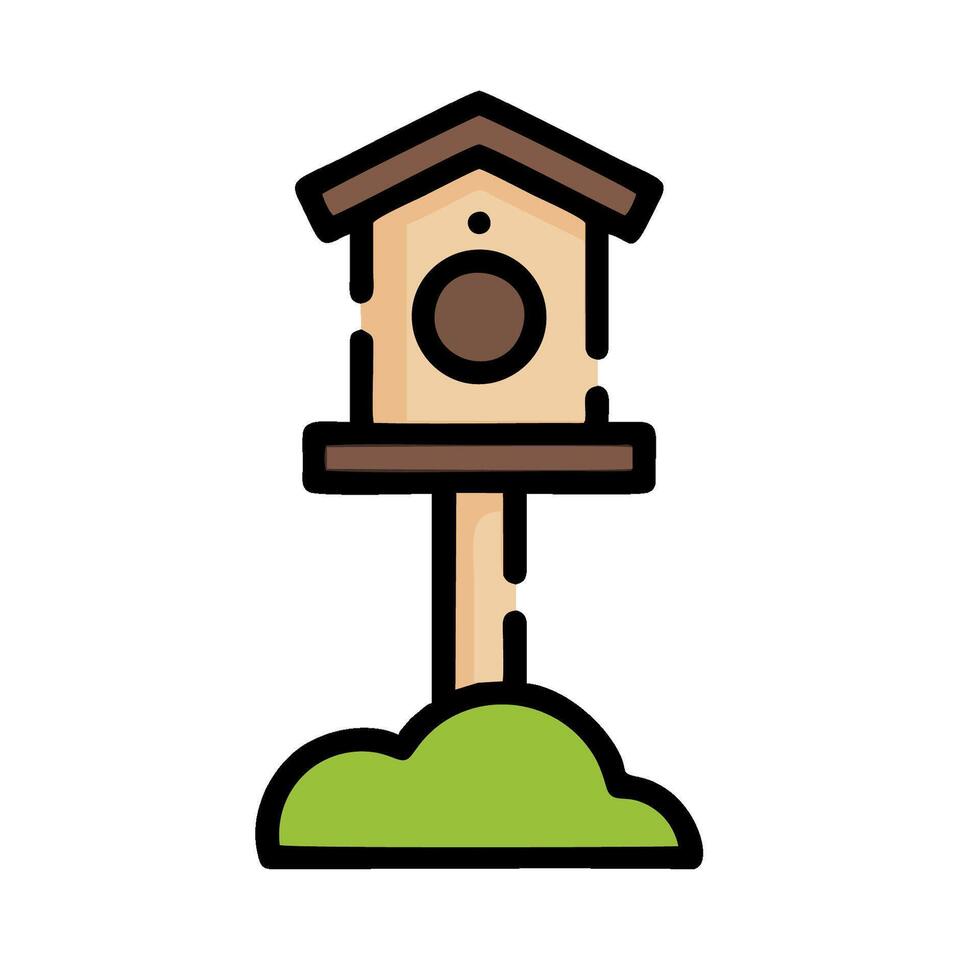 Birdhouse icon illustration vector