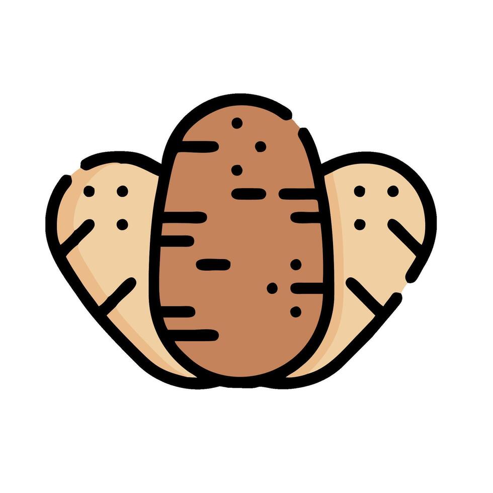 Potato icon illustration vector
