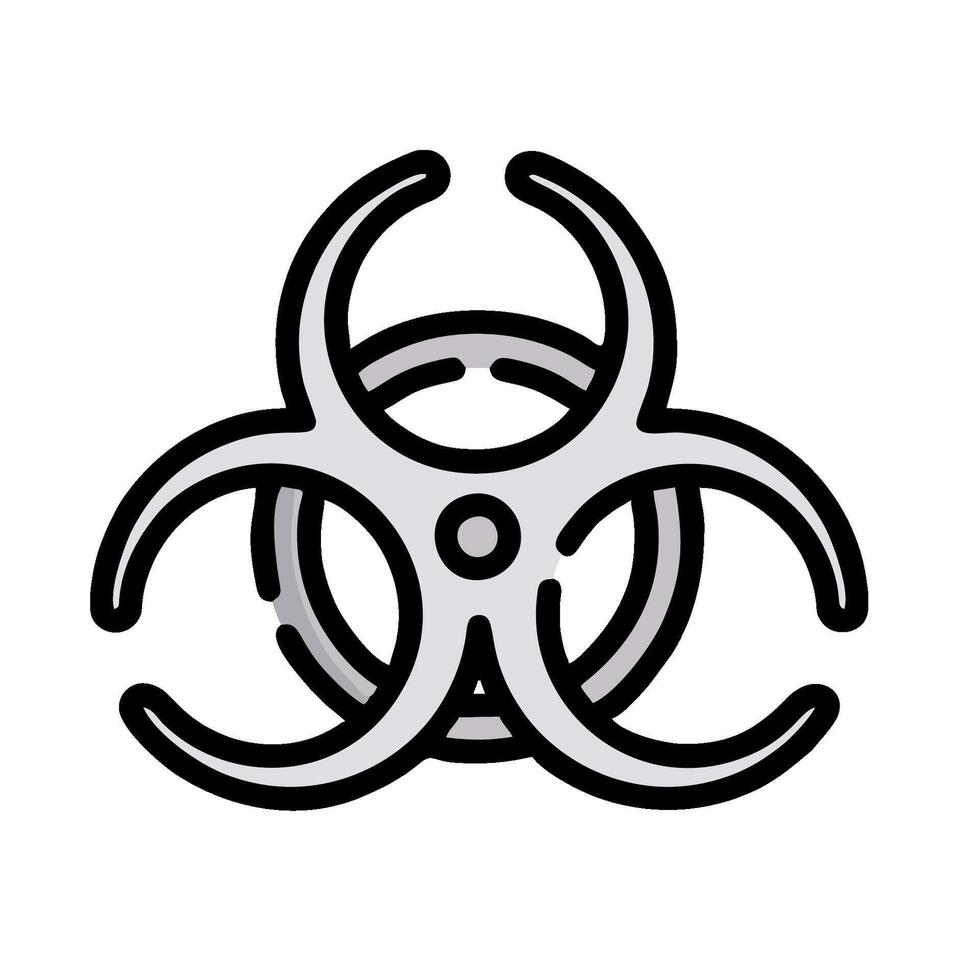Biohazard symbol illustration vector