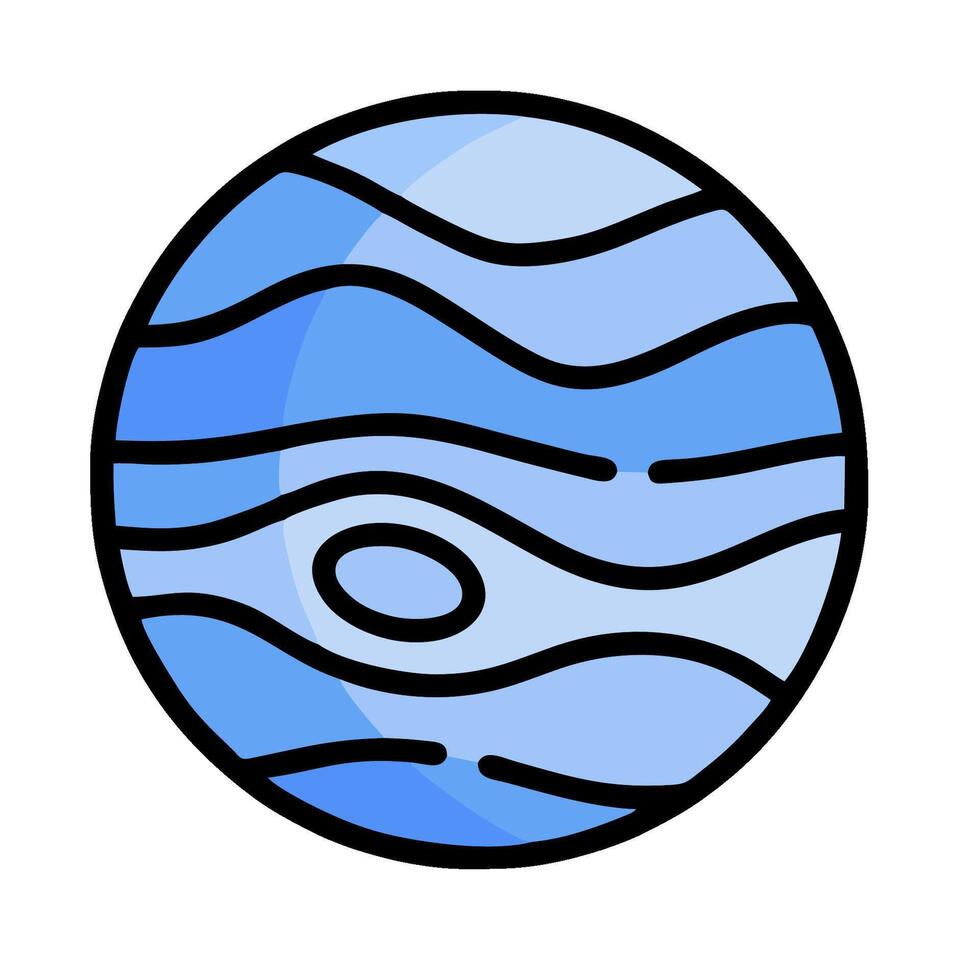 The planet with waves and waves in it vector