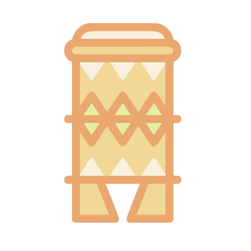 A drum icon on a white background vector