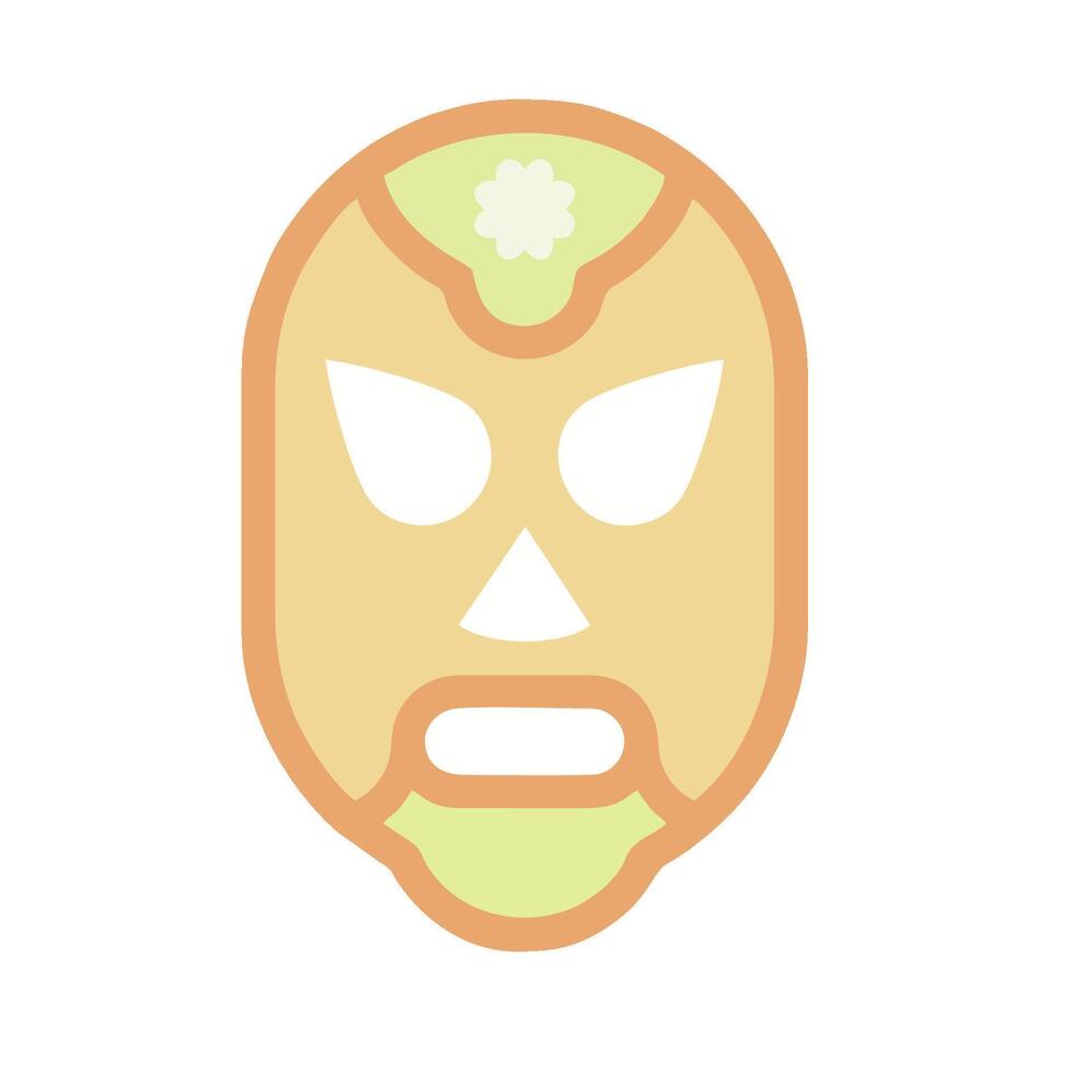 A cartoon lucha libre mask on a white background vector