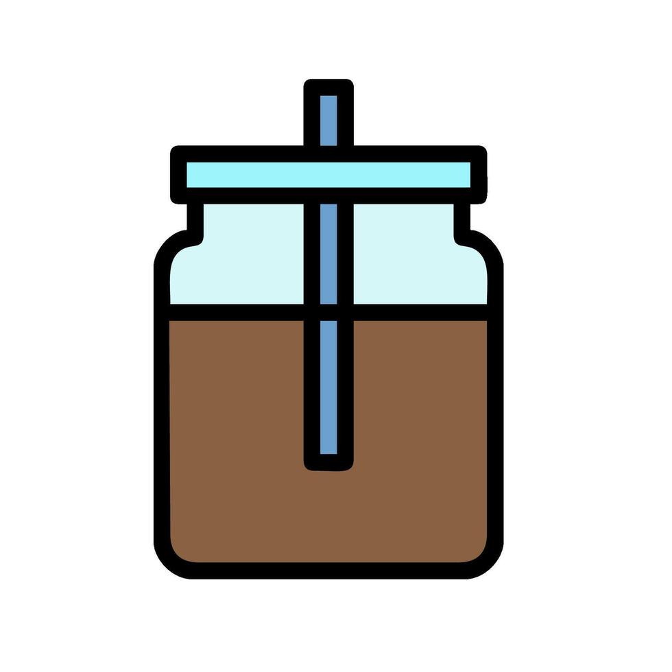 Coffee jar icon illustration vector