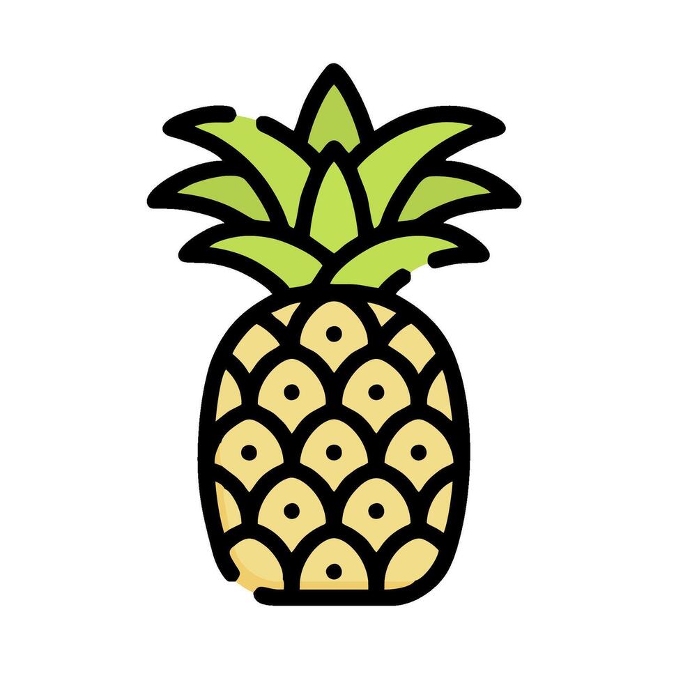 A pineapple icon on a white background vector