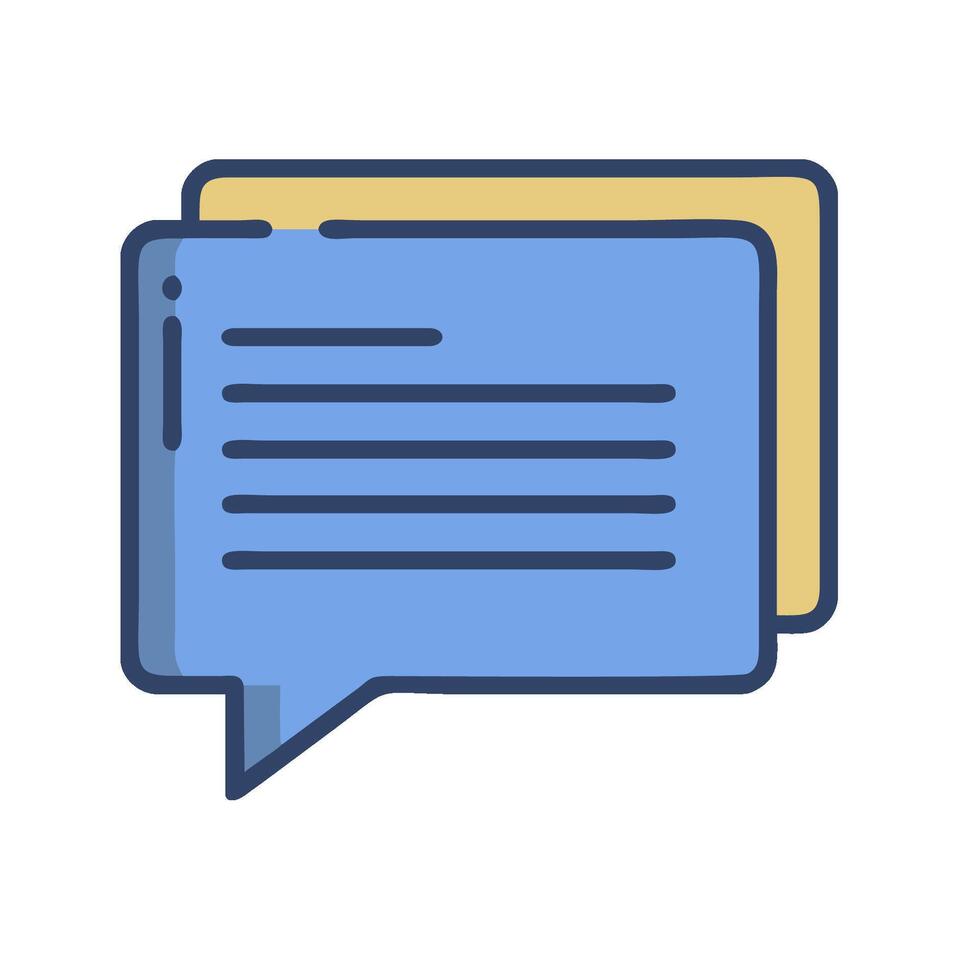 A speech bubble icon on a white background vector