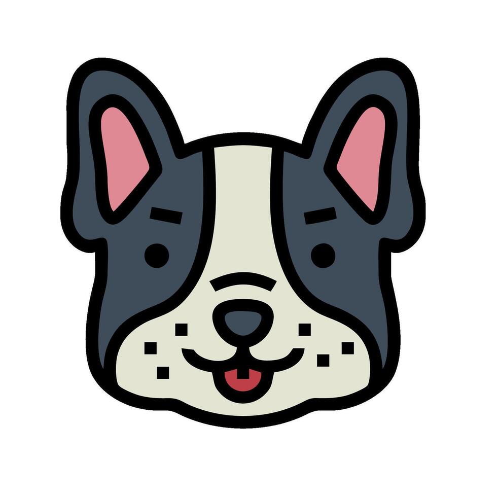 A cartoon dog with a big nose and ears vector