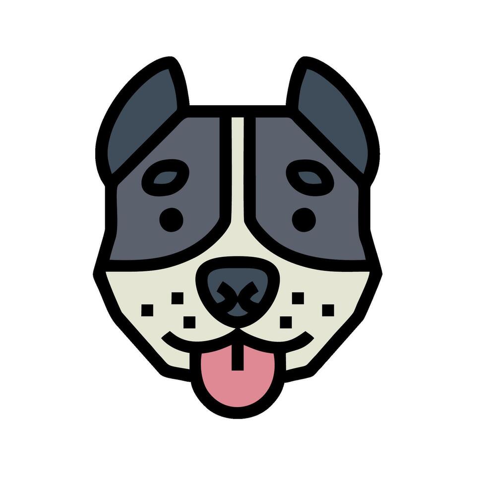 A cartoon dog with its tongue out on a white background vector