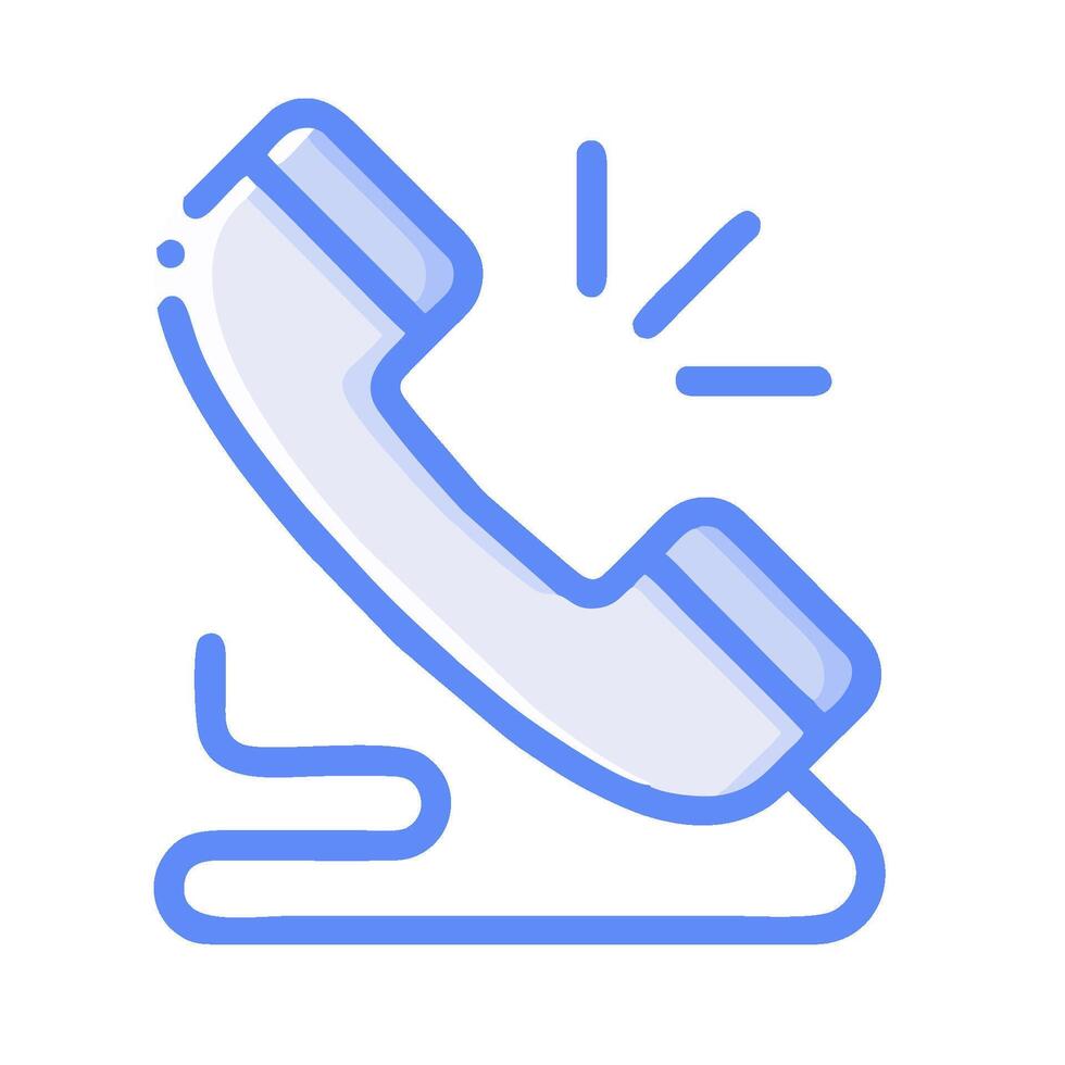 A phone icon with a phone on a white background vector