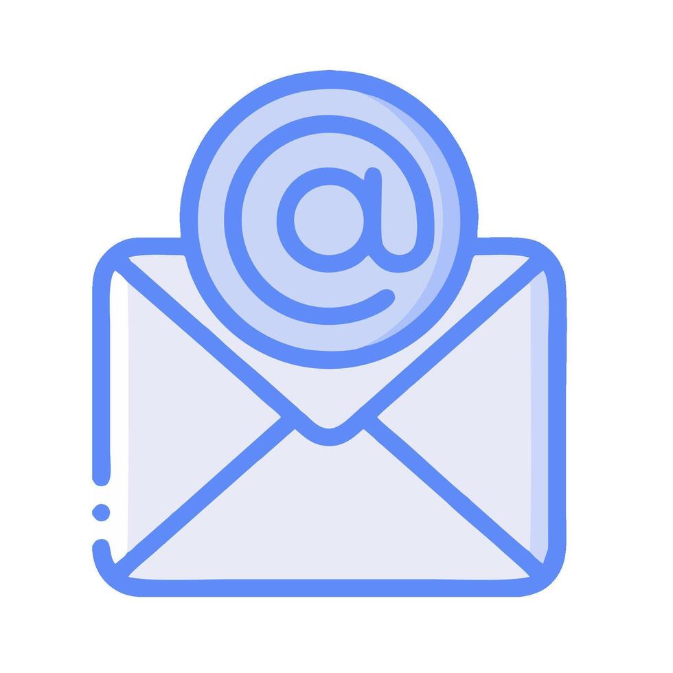 Email icon with envelope and an email icon vector