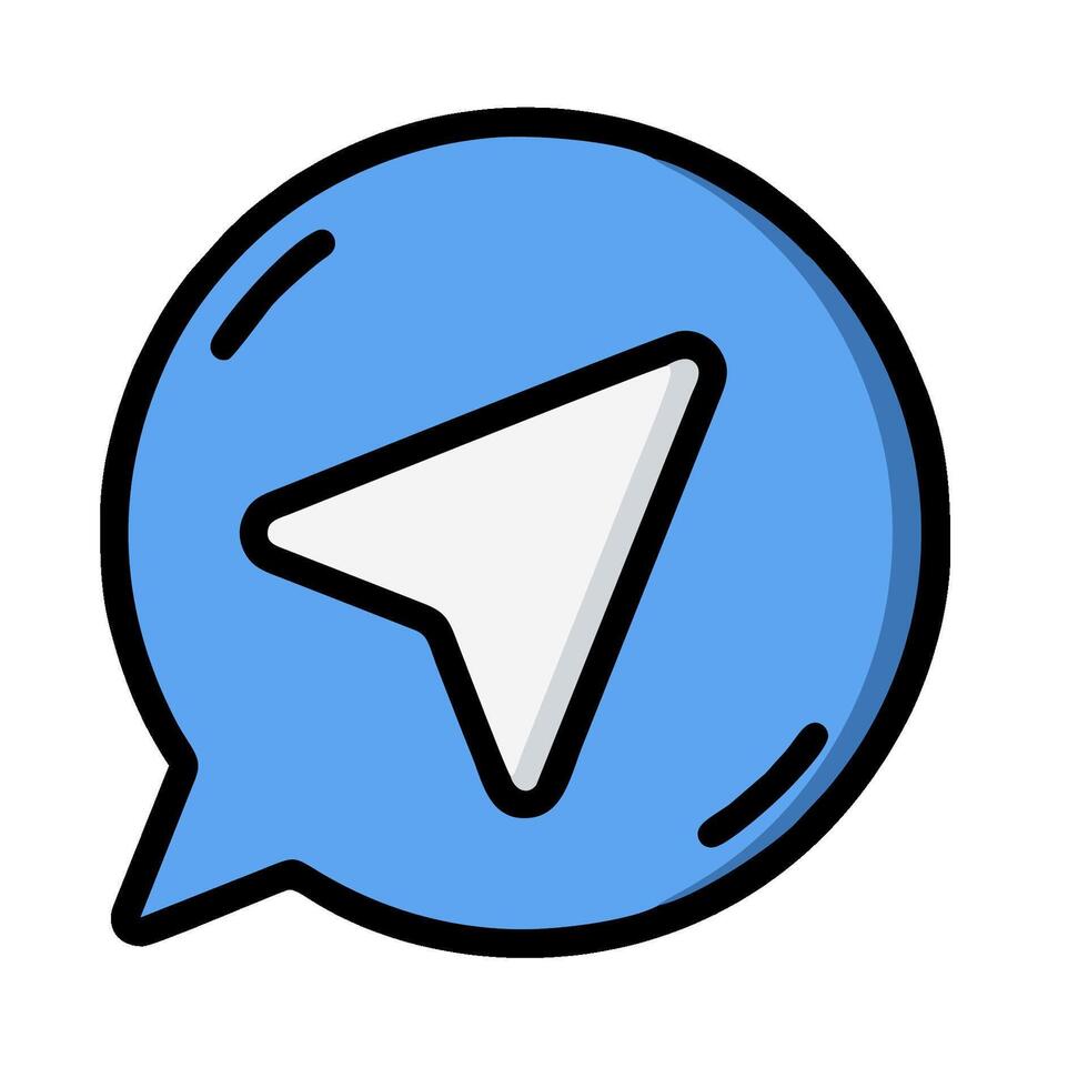 How to use telegram chat with friends vector