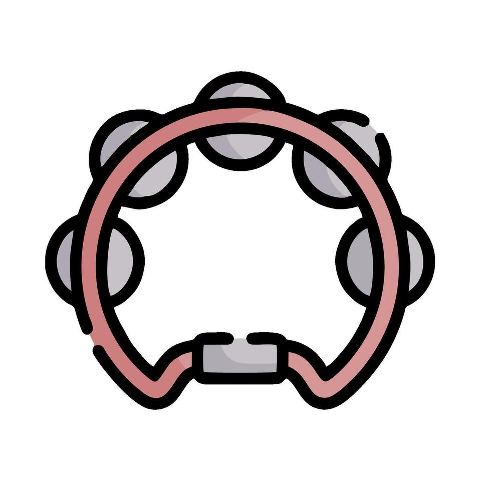 A tambourine icon on a white background vector