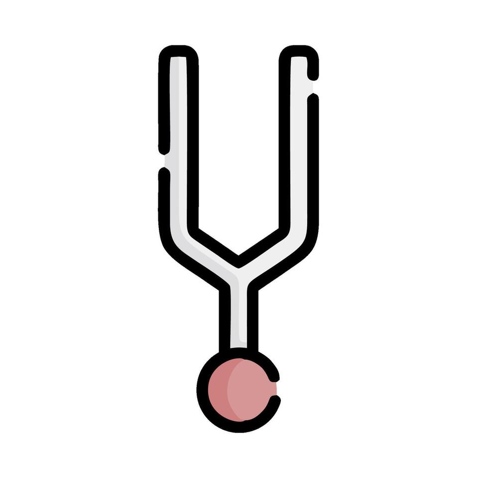A simple icon of a test tube with a red ball vector