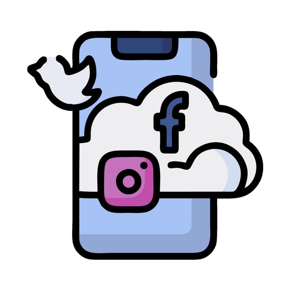 Social media marketing for small businesses vector