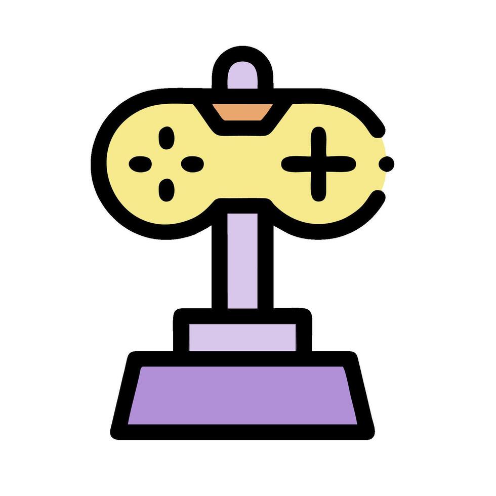 A game controller on a pedestal vector