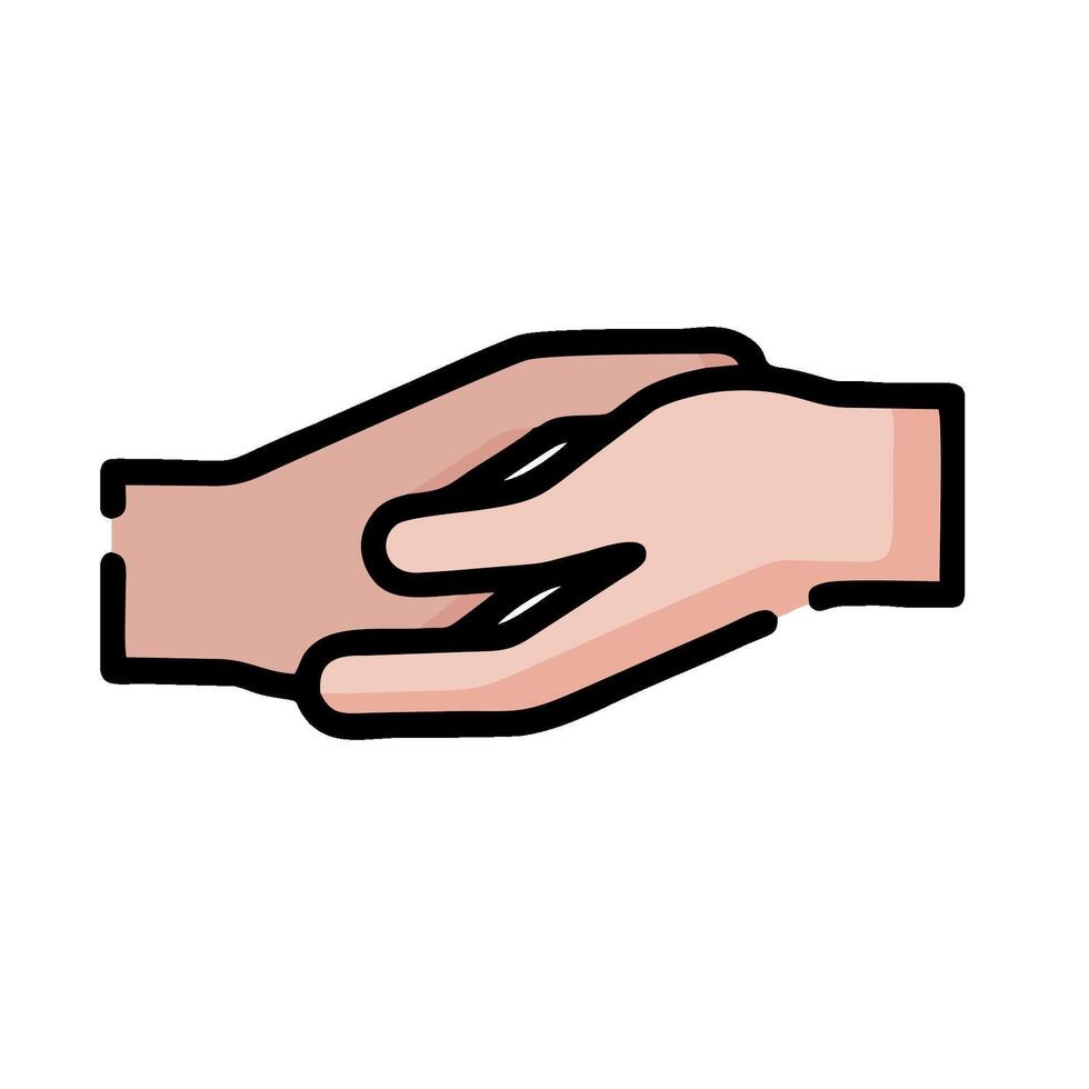 Handshake icon illustration design vector