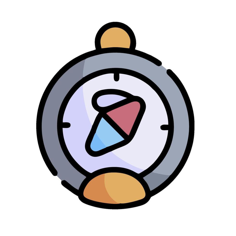 A clock with a colorful heart on it vector