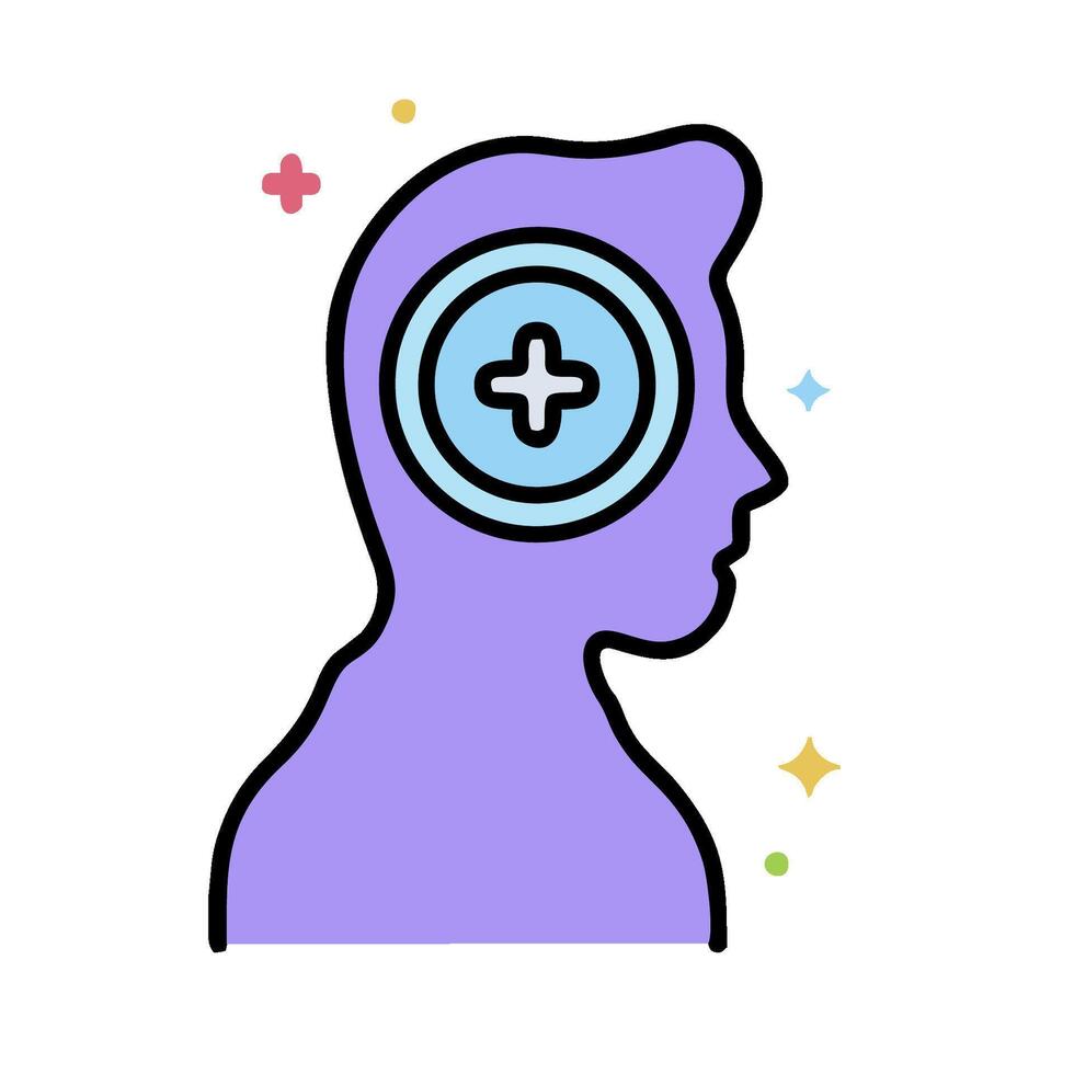 A person with a cross on their head vector