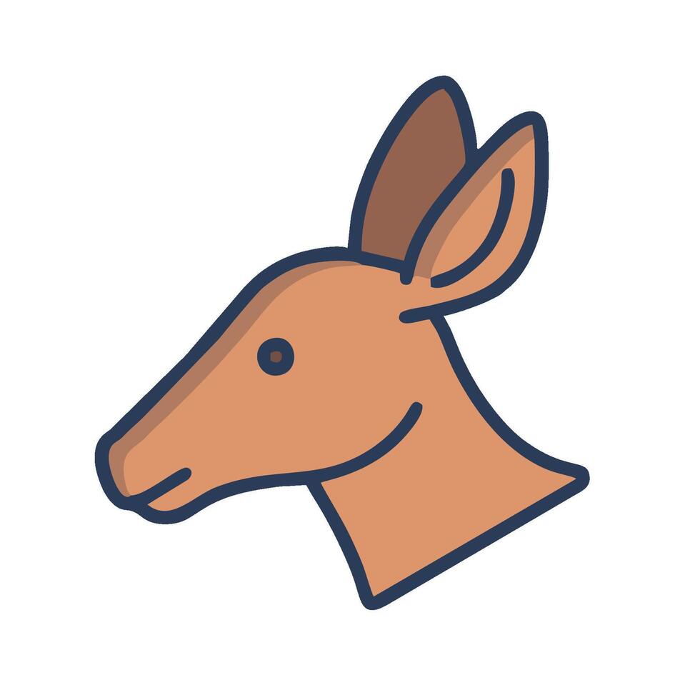 A deer head icon on a white background vector