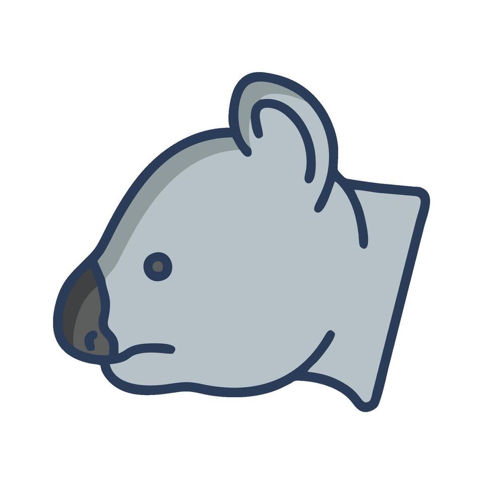 A koala bear head icon on a white background vector