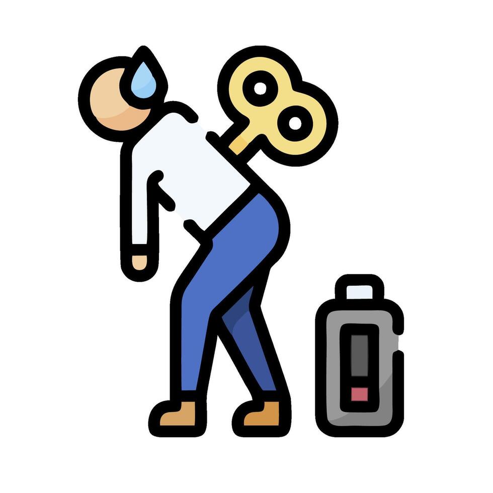 A man is carrying a key and a bottle vector