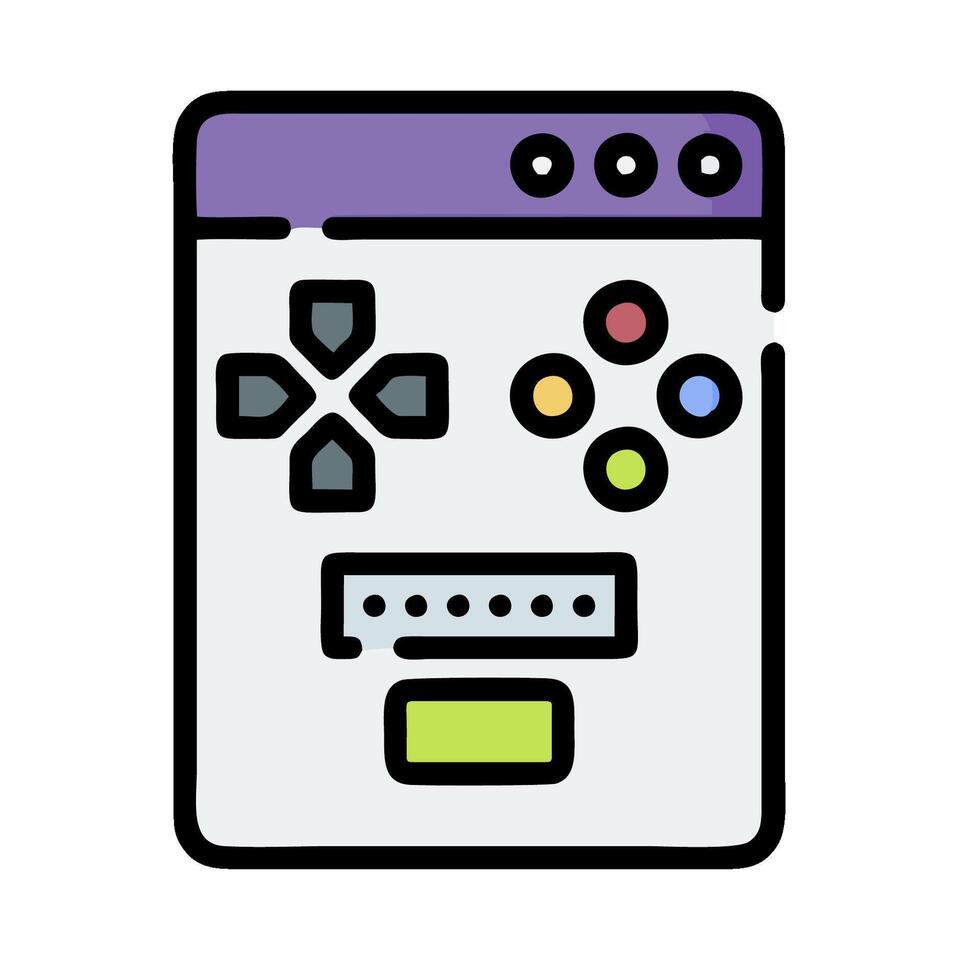 A game controller icon on a white background vector