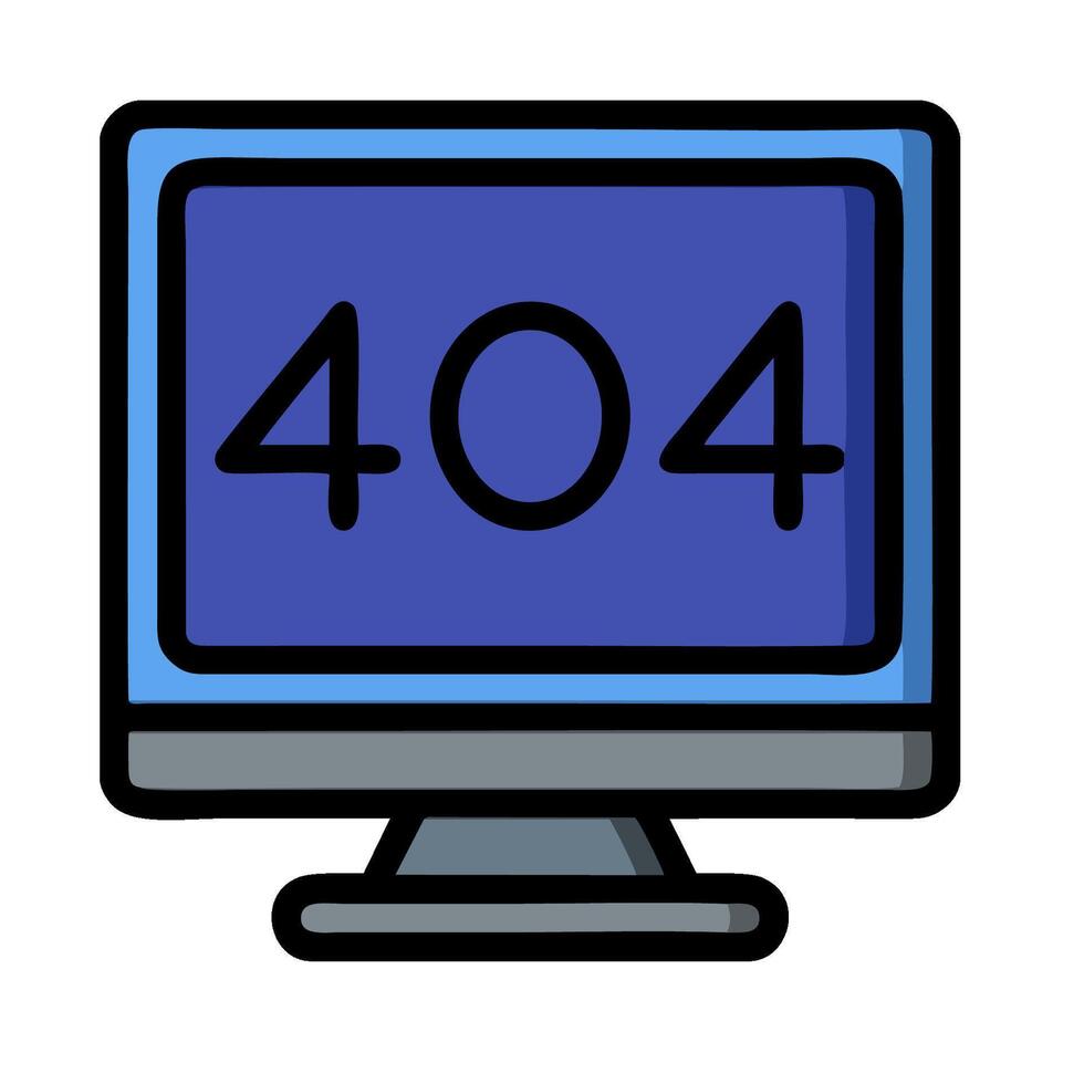 40404 error on computer screen vector