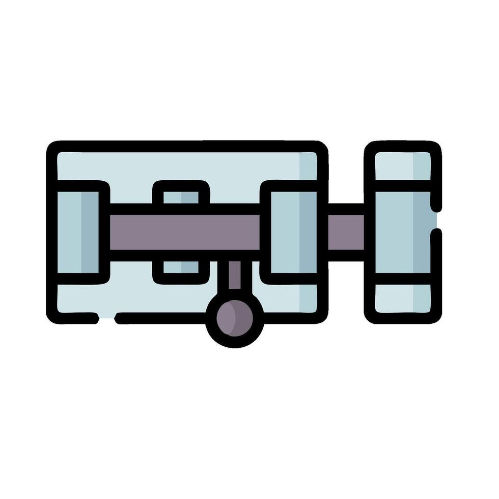 A drawing of a lock and key vector