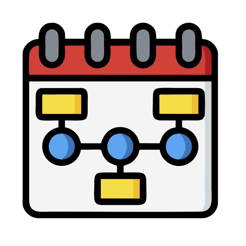 A calendar icon with a blue dot on it vector
