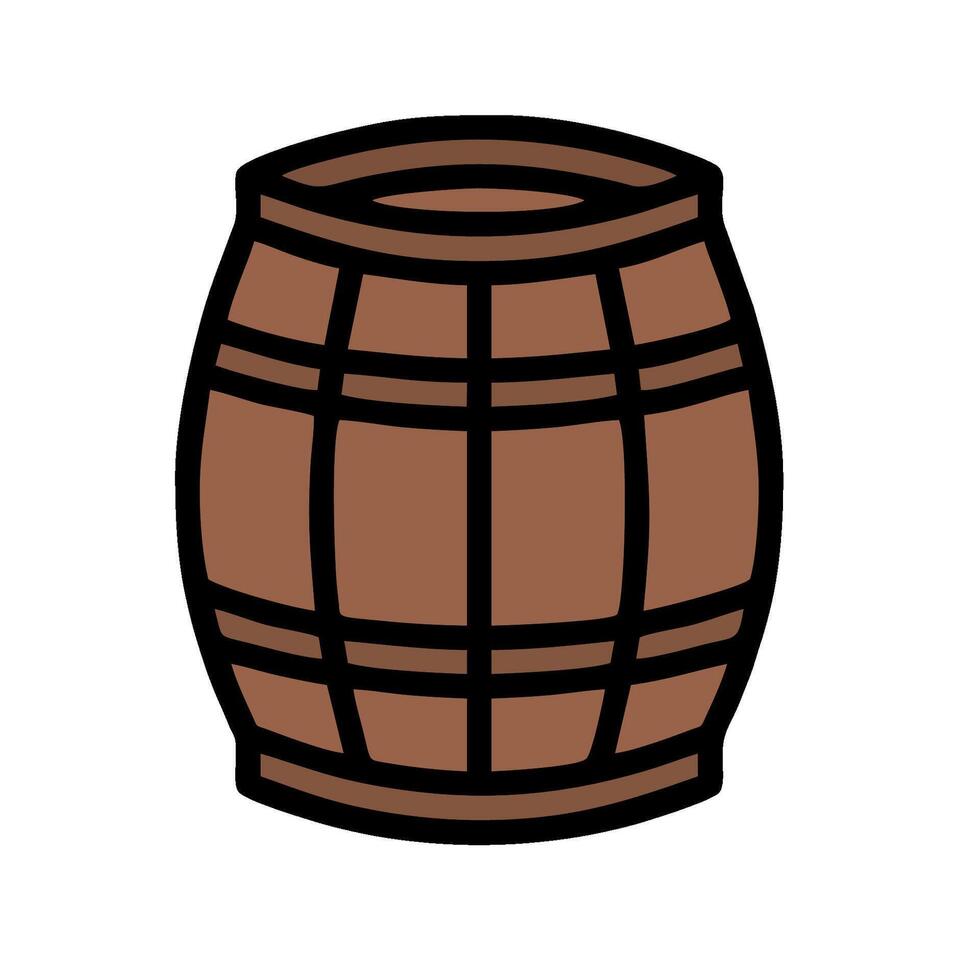 A barrel icon on a white background vector