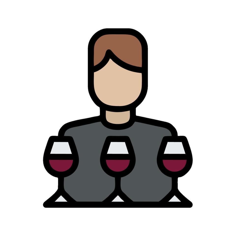 Wine tasting icon illustration vector