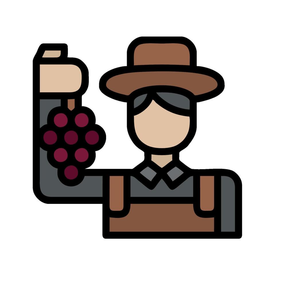 A man holding grapes in his hand vector