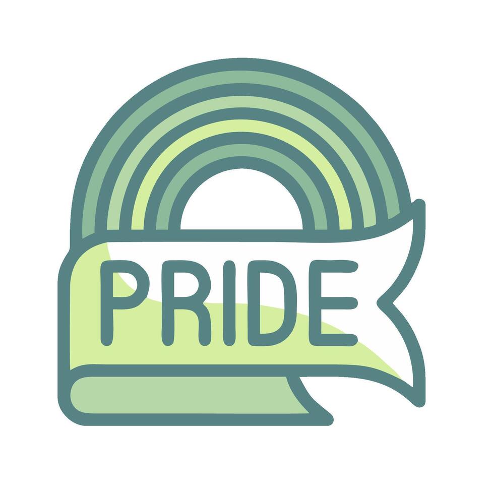 Pride ribbon icon illustration vector