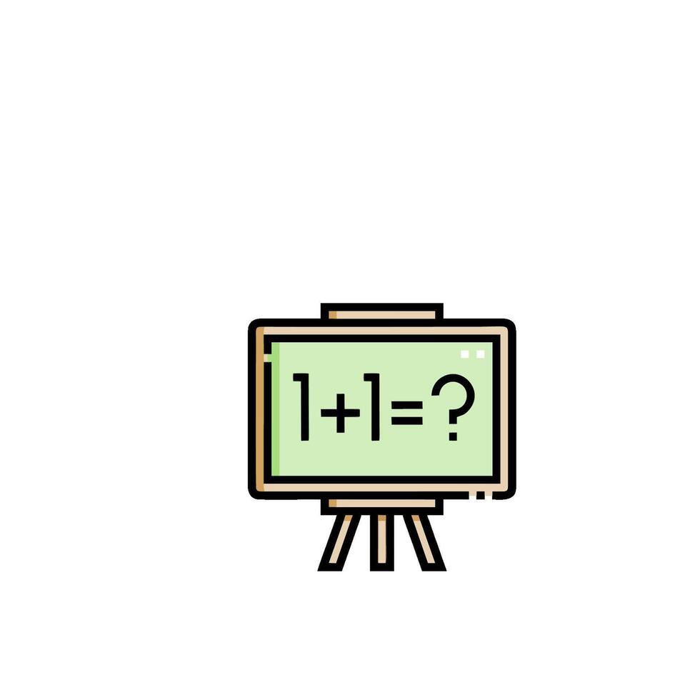 A chalkboard with a number on it vector