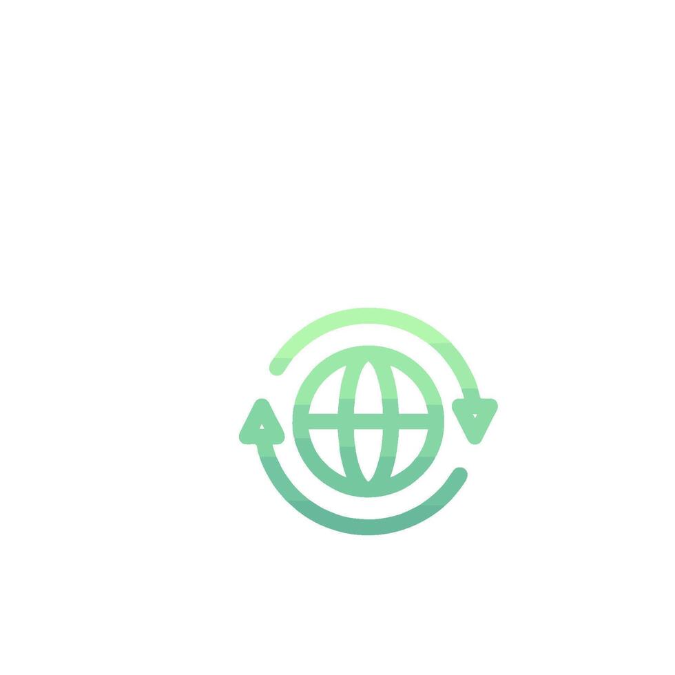 A logo for a company that is called earth vector