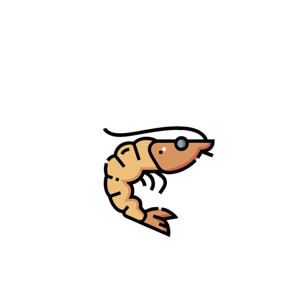 Shrimp icon illustration vector