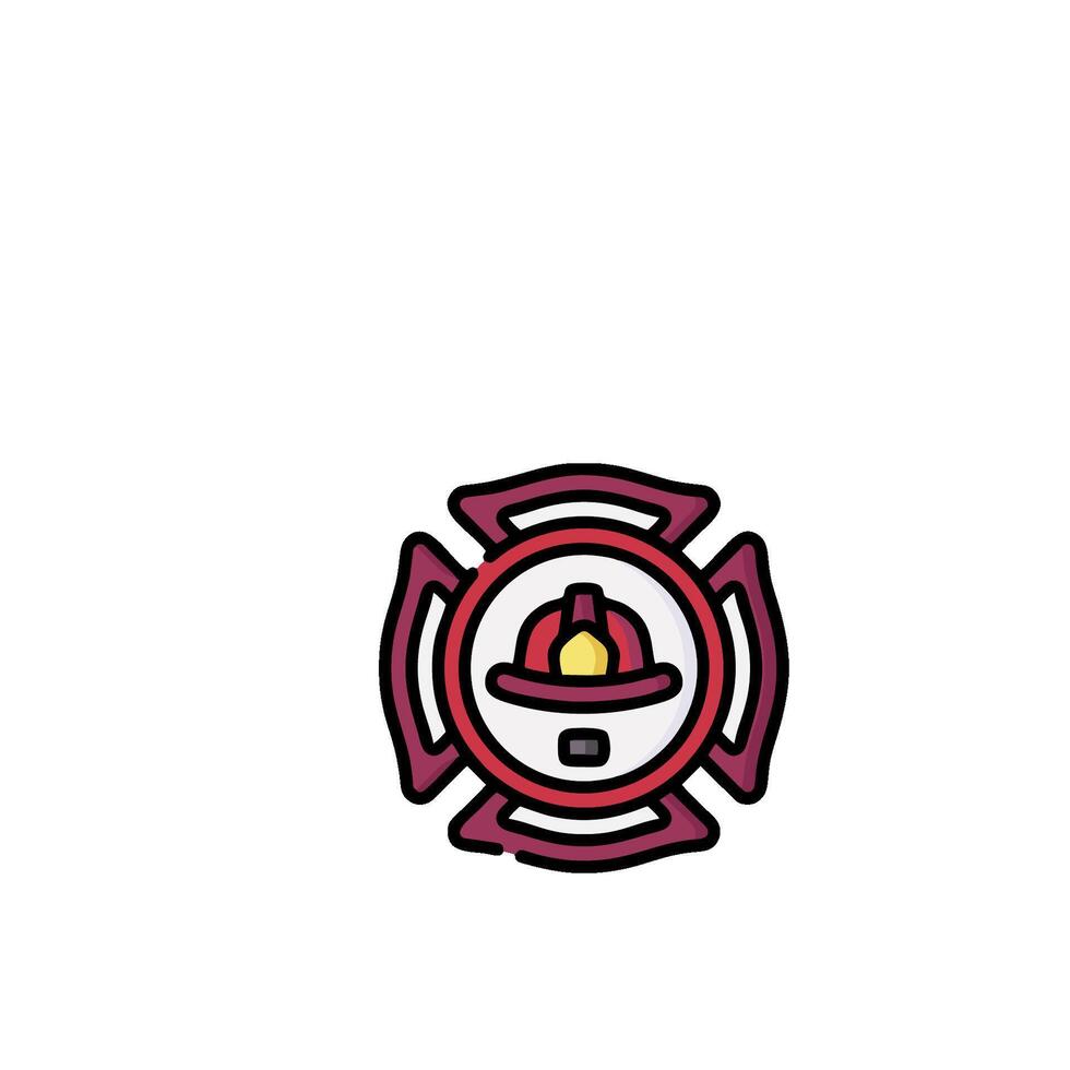 Firefighter logo design vector