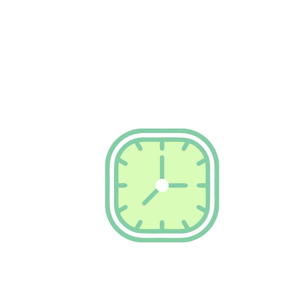 A clock icon on a white background vector