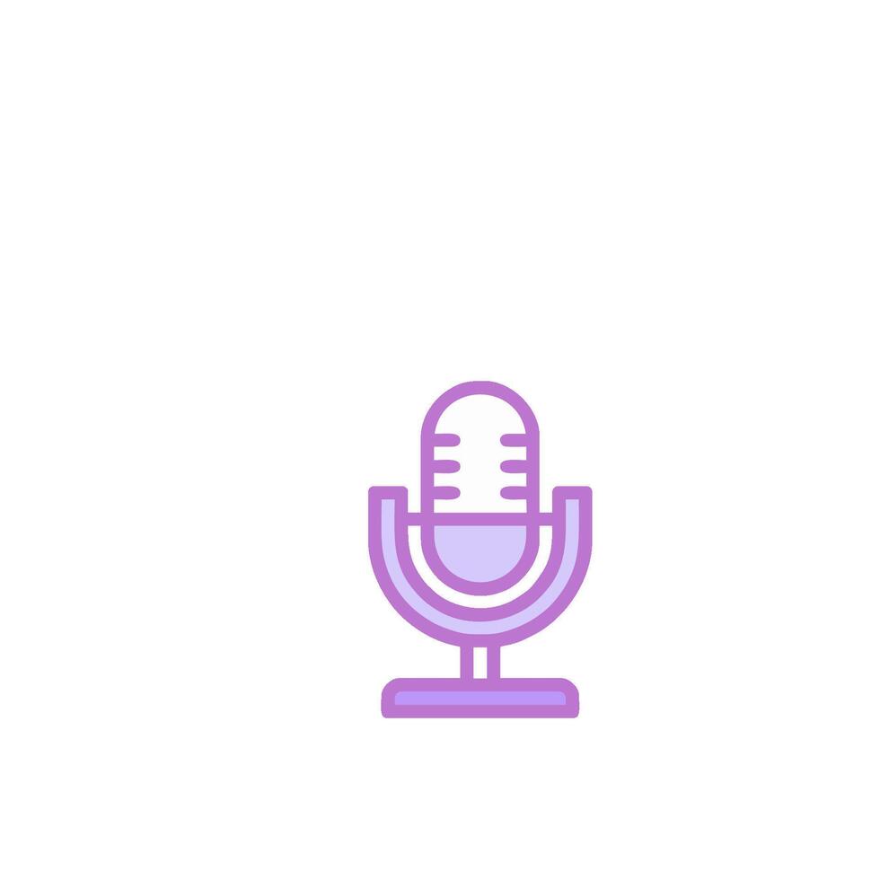 A microphone icon on a white background vector