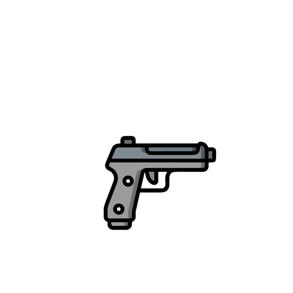 A gun icon on a white background vector