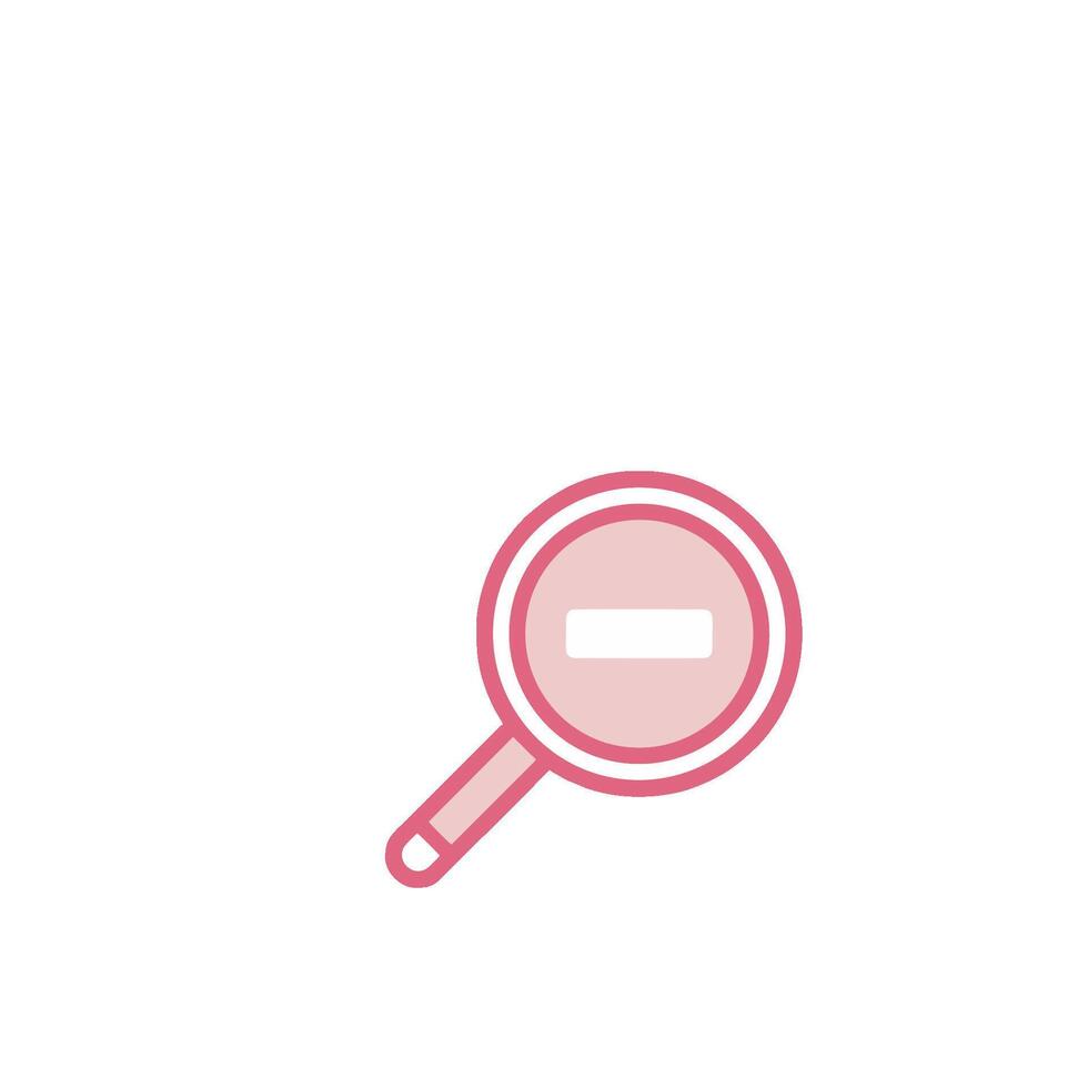 A magnifying glass icon on a white background vector