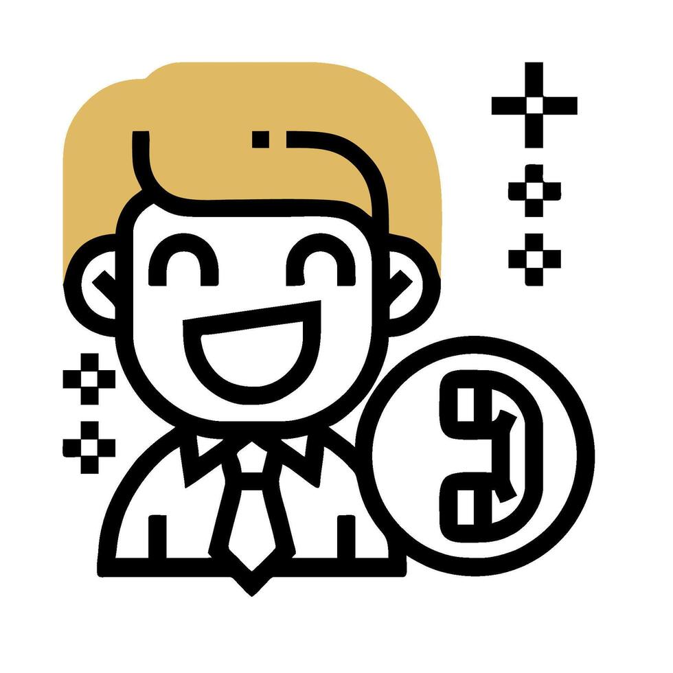 A man with a phone in his hand vector